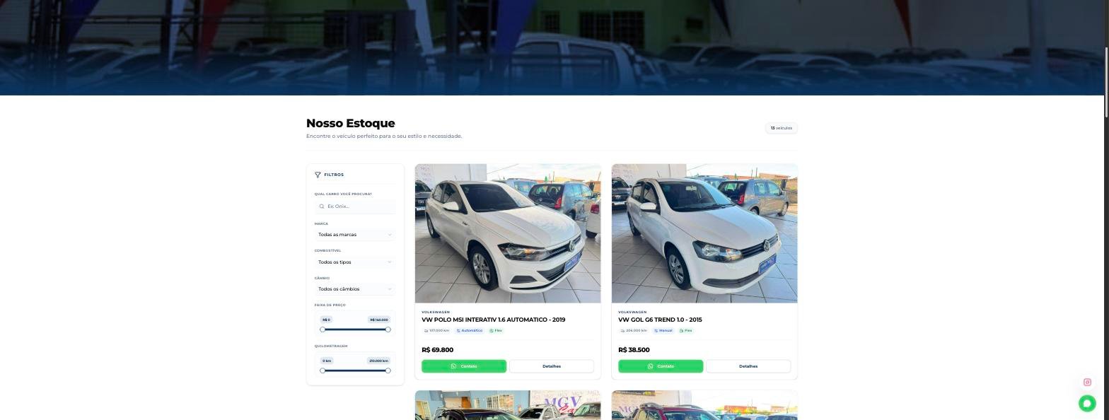 MGV Car — Catálogo